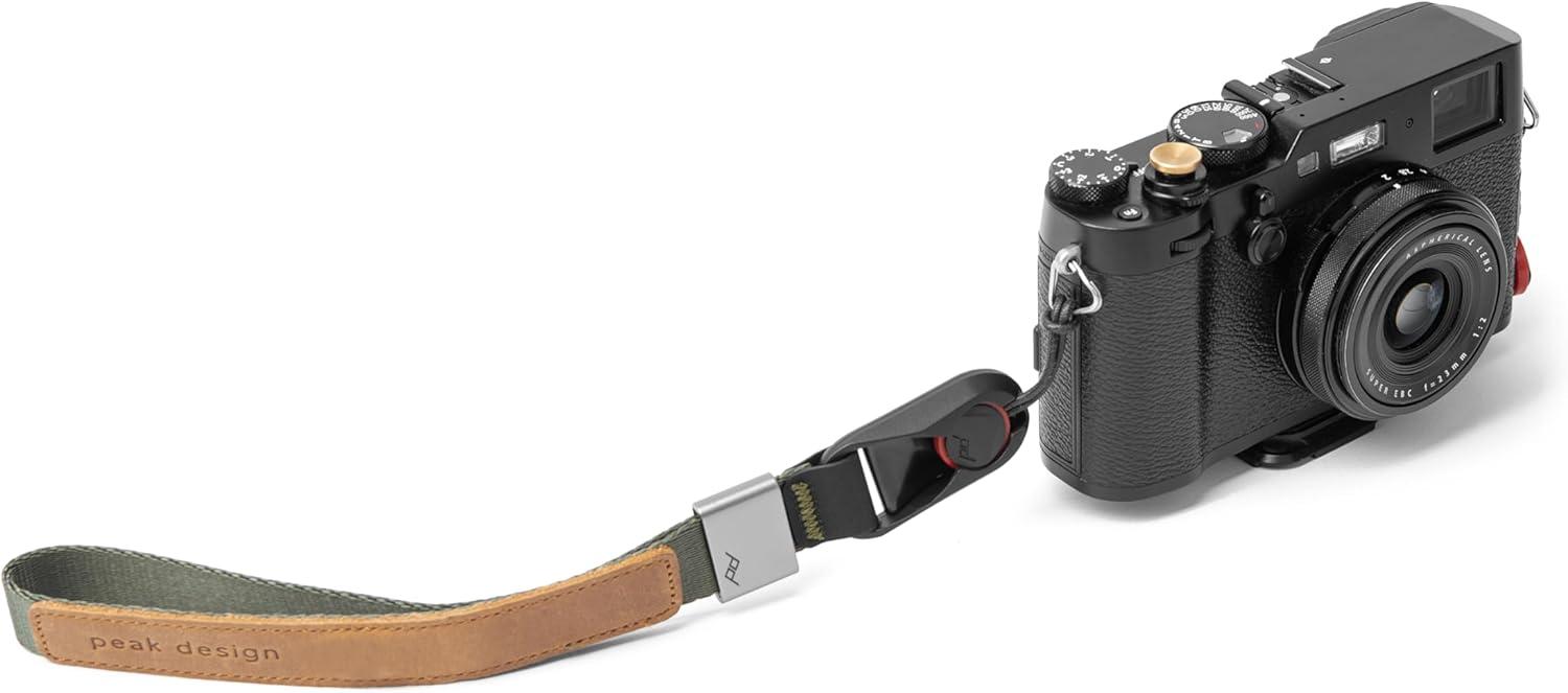 imagePeak Design Cuff Camera Wrist Strap Compatible with DSLR Compact and PointandShoot Cameras Low Profile Quick ReleaseSage