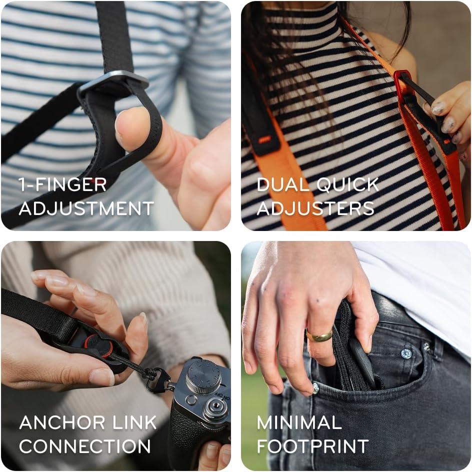 imagePeak Design Leash Camera Strap Configurable as a Sling Neck Shoulder Strap or Safety Tether Adjustable CompactOcean