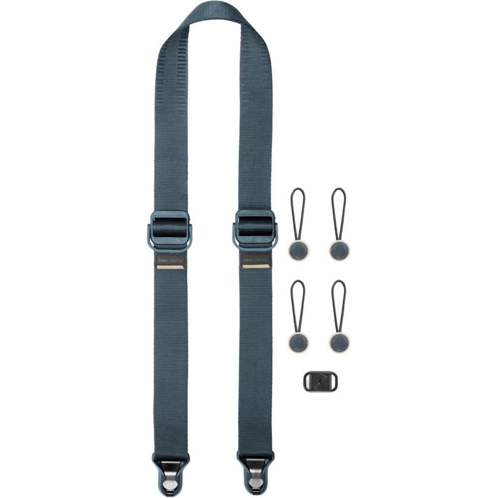 imagePeak Design Slide Lite Camera Strap Coyote Configurable as a Sling Neck or Shoulder Strap Quick Release and Connection Smooth and Grippy Side Camera Straps for Photographers 200 lb CapacityOcean