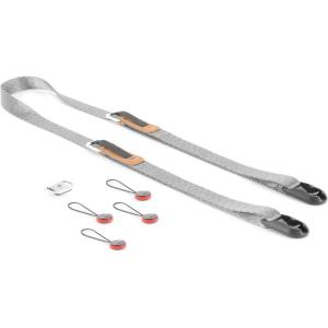 Peak Design Leash Camera Strap – Configurable as a Sling, Neck, Shoulder Strap or Safety Tether, Adjustable, Compact(Ash)
