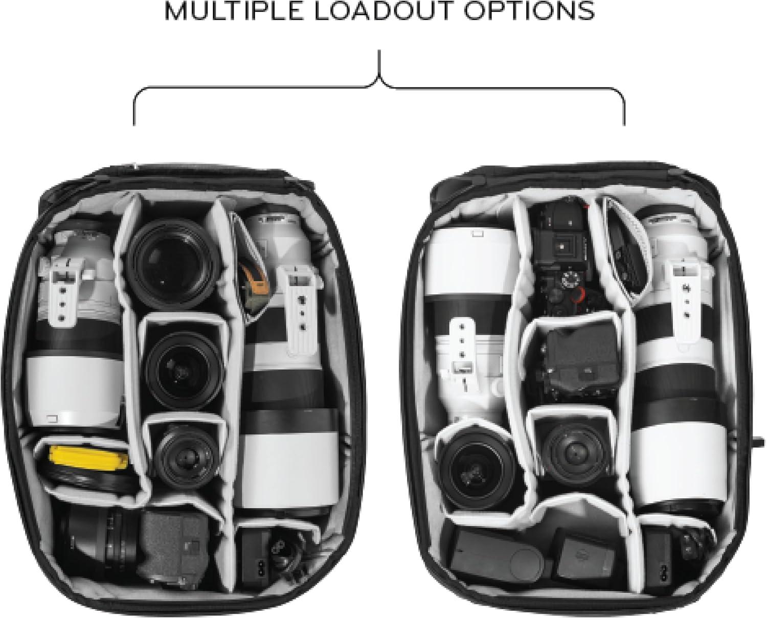 imagePeak Design Camera Cube V2 Large Custom Organization and Protection Weatherproof Shell with Interior Padding FlexFold Dividers Included Camera Bag Insert Compatible Travel Bags