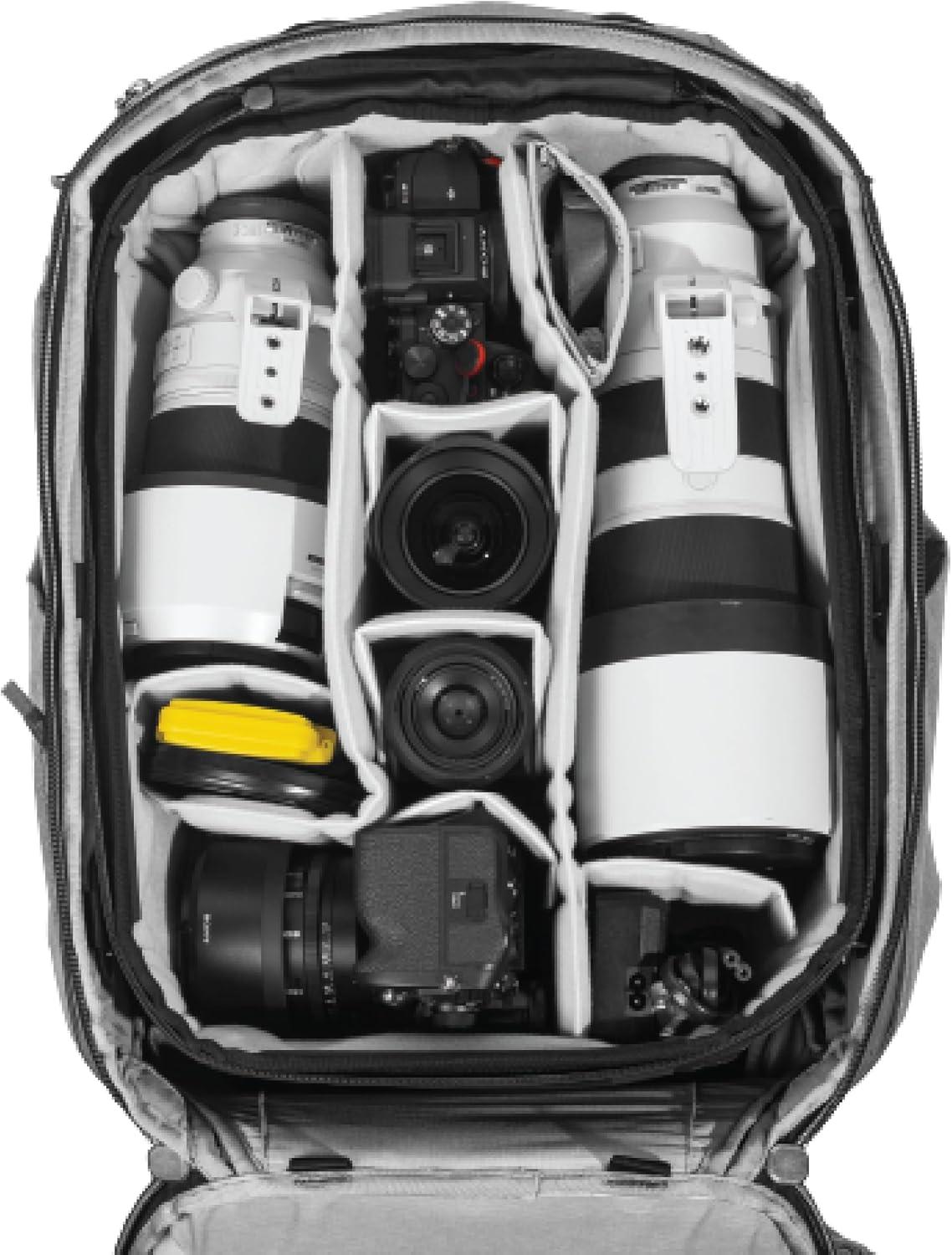 imagePeak Design Camera Cube V2 Large Custom Organization and Protection Weatherproof Shell with Interior Padding FlexFold Dividers Included Camera Bag Insert Compatible Travel Bags