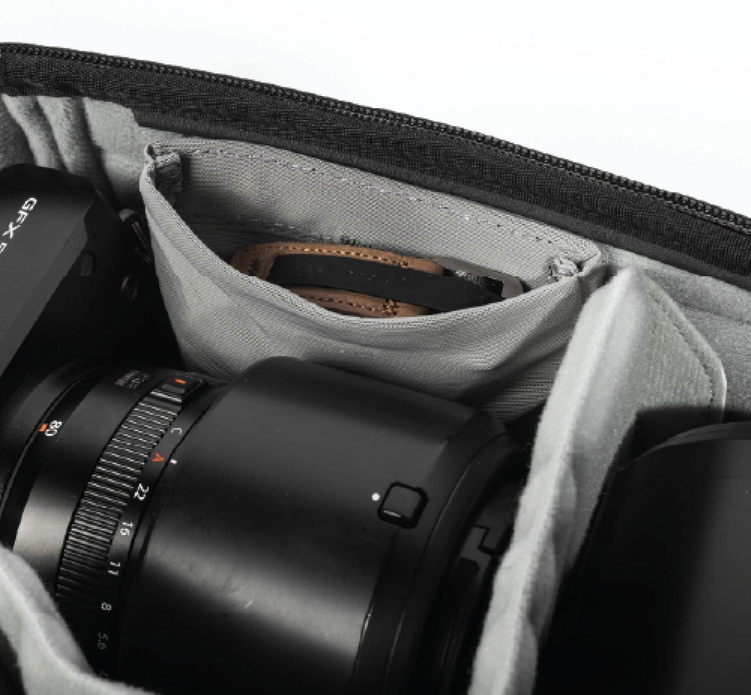 imagePeak Design Camera Cube V2 Medium Custom Organization and Protection Weatherproof Shell with Foam SubLining FlexFold Dividers Included Camera Bag Insert Compatible Travel Bags