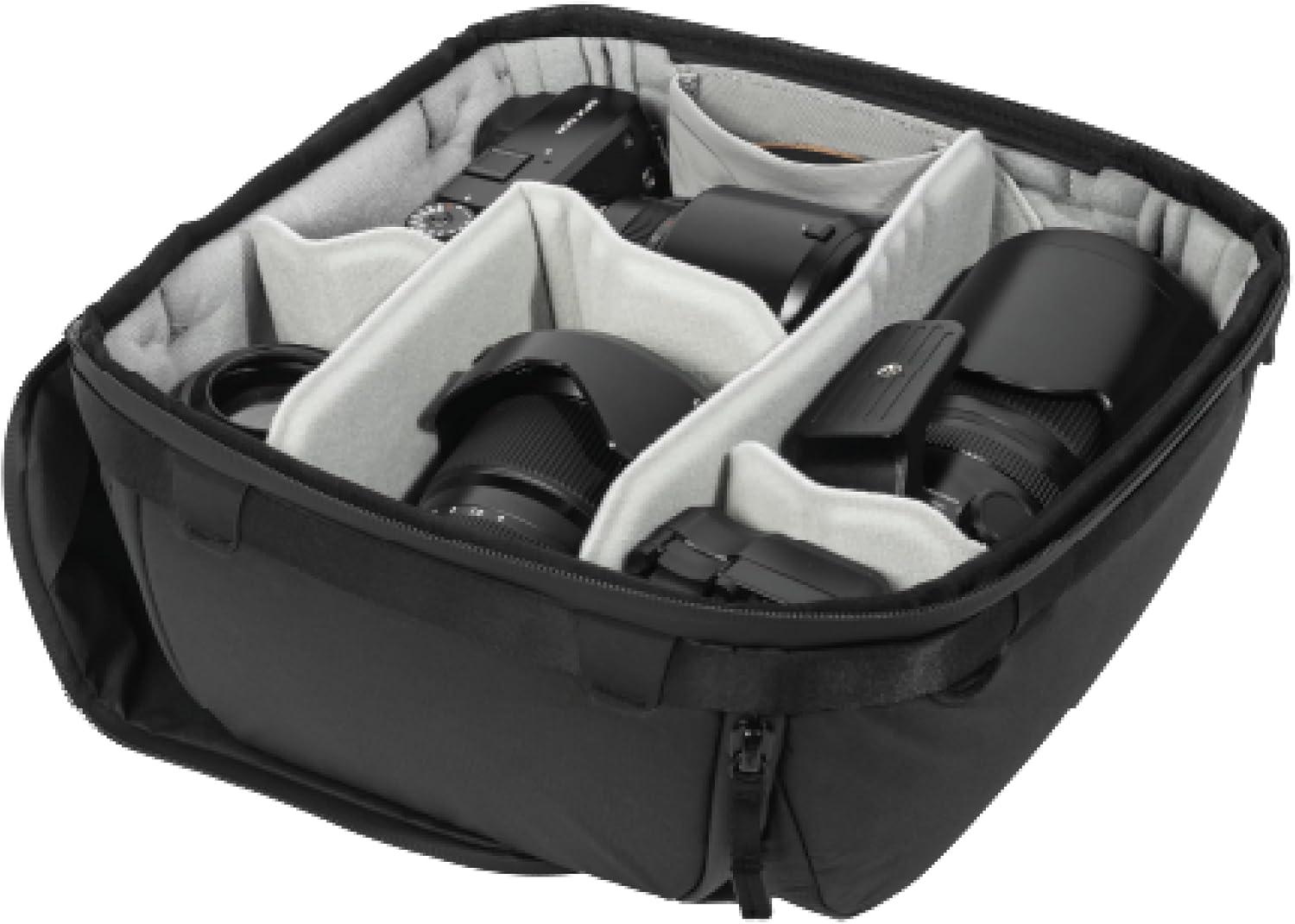 imagePeak Design Camera Cube V2 Medium Custom Organization and Protection Weatherproof Shell with Foam SubLining FlexFold Dividers Included Camera Bag Insert Compatible Travel Bags