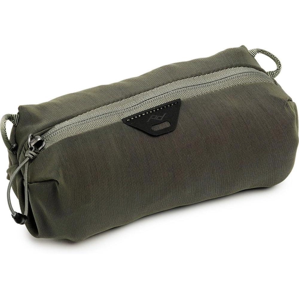 imagePeak Design Ultralight Mesh Packing Cube Black Stretchy Mesh Luggage Cube with Strap Attachment Points and Luggage Pass Throughs Zipper Opening Travel Organizer for Men and Women Size XXSSage