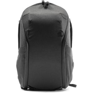 Peak Design Everyday Backpack Zip 15L, Eclipse, 270-Degree Zip, Dual Side Pockets, FlexFold Dividers, Fits 15″ Laptop, For Camera Carry, Daily Commutes or Travel, Versatile Backpack for Men and Women(Black)
