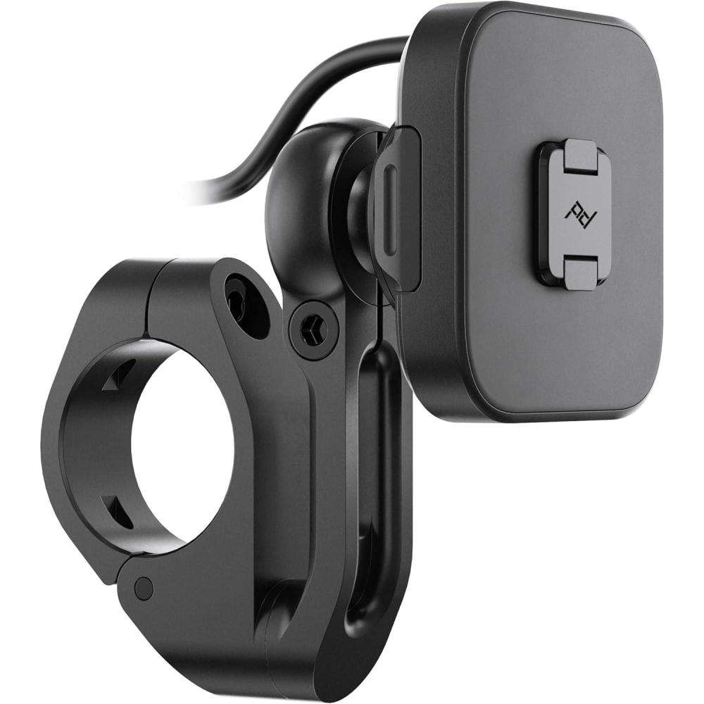 imagePeak Design Mobile Motorcycle Bar Phone Mount V2 Qi2 Charging SlimLink Mounting Technology Rigid Arm Fits a Variety of Handlebars 78125 Diameter Vibration Isolator Motorcycle Phone Mount