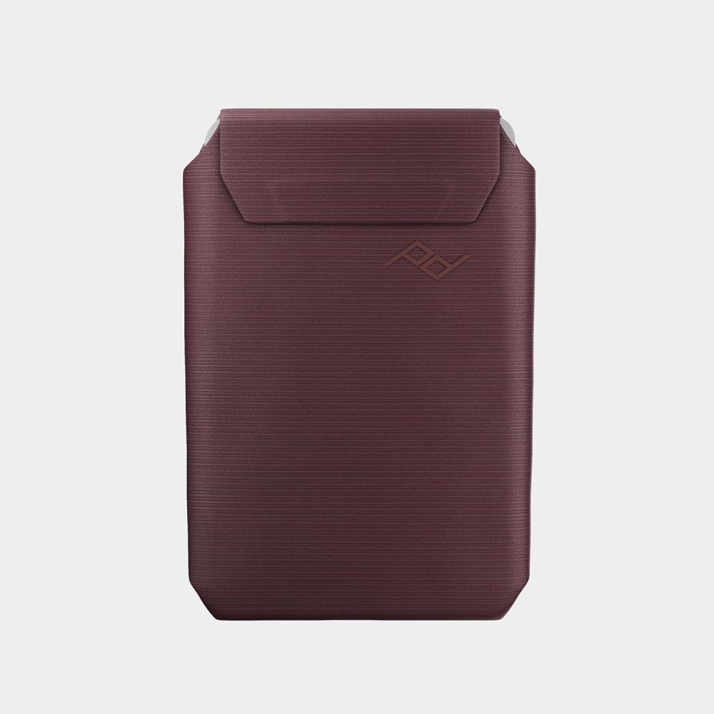 imagePeak Design Mobile Slim Wallet Slim Profile Weatherproof Nylon Fabric Connects to Mobile Cases MagSafe Compatible for iPhone Samsung and Google Pixel PhonesEclipse