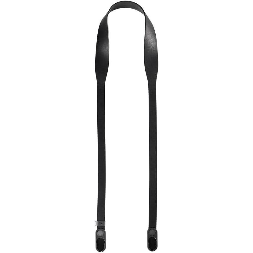 imagePeak Design Leather Camera Strap  FullGrain Tan 4665 CrossBody Quick Release 200 lb Capacity for PhotographersBlack