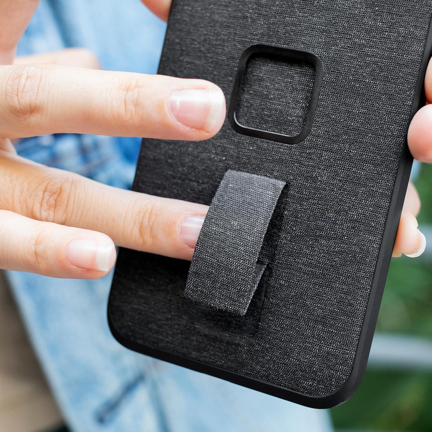 imagePeak Design Mobile Everyday Loop Phone Case for iPhone 14 Pro Max Charcoal with Loop Slim Profile Drop Protection Weatherproof Fabric Shell SlimLink Connects to Mobile Mounts amp GearCharcoal