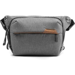 Peak Design Everyday Sling 3L – Adjustable Strap, FlexFold Divider, for Cameras or Daily Carry, Unisex Sling Bag(Ash)