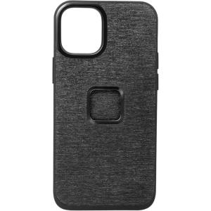 Peak Design Mobile Everyday Case for iPhone 12 Mini, Charcoal, Slim Profile, 6 ft Drop Protection, Weatherproof Fabric Shell, SlimLink Connects to Peak Design Mobile Mounts & Gear