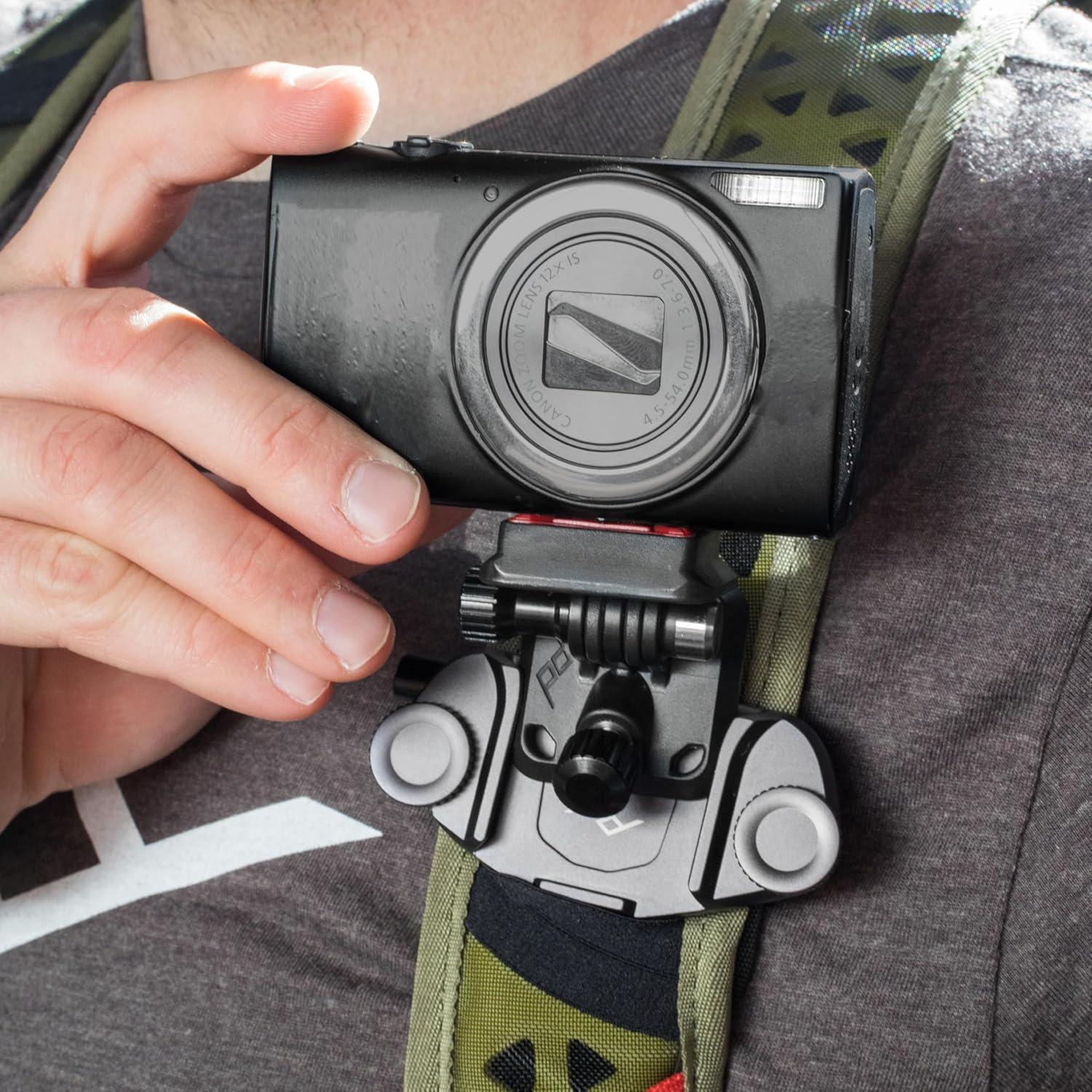 imagePeak Design POV Kit V2 Action Camera Mount Low Profile and Quick Connecting Mounts Action Cameras to Backpacks Belts and Straps Adjustable and Secure Requires Capture Camera Clip