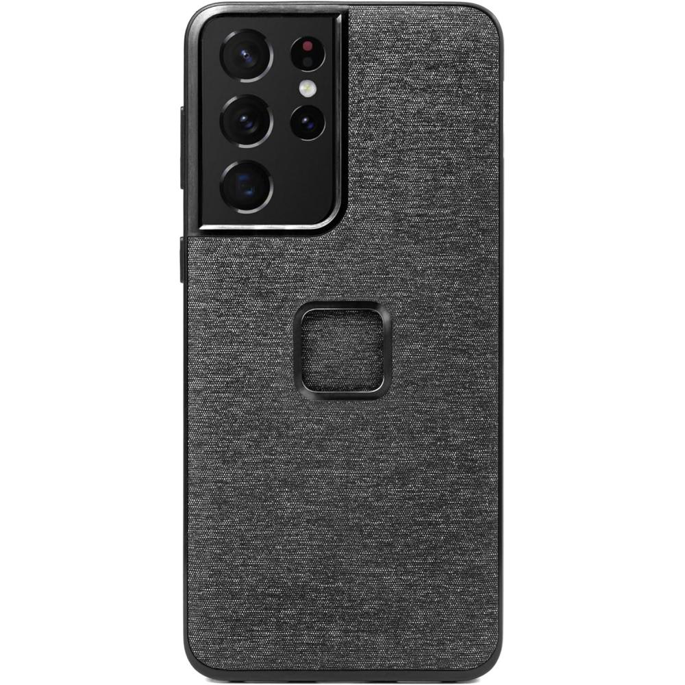 imagePeak Design Mobile Everyday Phone Case for Samsung Galaxy S21 Ultra Series Charcoal Slim Profile Drop Protection Weatherproof Fabric Shell SlimLink Connects to Peak Design Mobile Mounts amp Gear