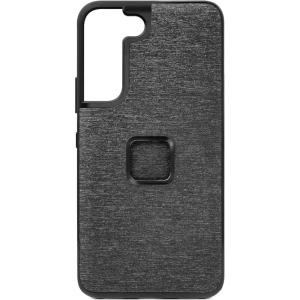 Peak Design Mobile Everyday Fabric Phone Case for Samsung Galaxy S22 Series, Charcoal, Slim Profile, Drop Protection, Weatherproof Fabric Shell, SlimLink Connects to Peak Design Mobile Mounts & Gear