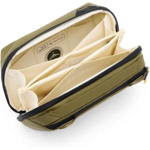 Peak Design Tech Pouch, Black, Electronics Organizer for Travel or Everyday Carry, Origami-Style Storage, Cable Pass-Through, Weatherproof Recycled Nylon, Gear Carry Bag for Men and Women(Kelp)