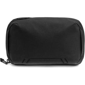 Peak Design Tech Pouch, Black, Electronics Organizer for Travel or Everyday Carry, Origami-Style Storage, Cable Pass-Through, Weatherproof Recycled Nylon, Gear Carry Bag for Men and Women(Black)