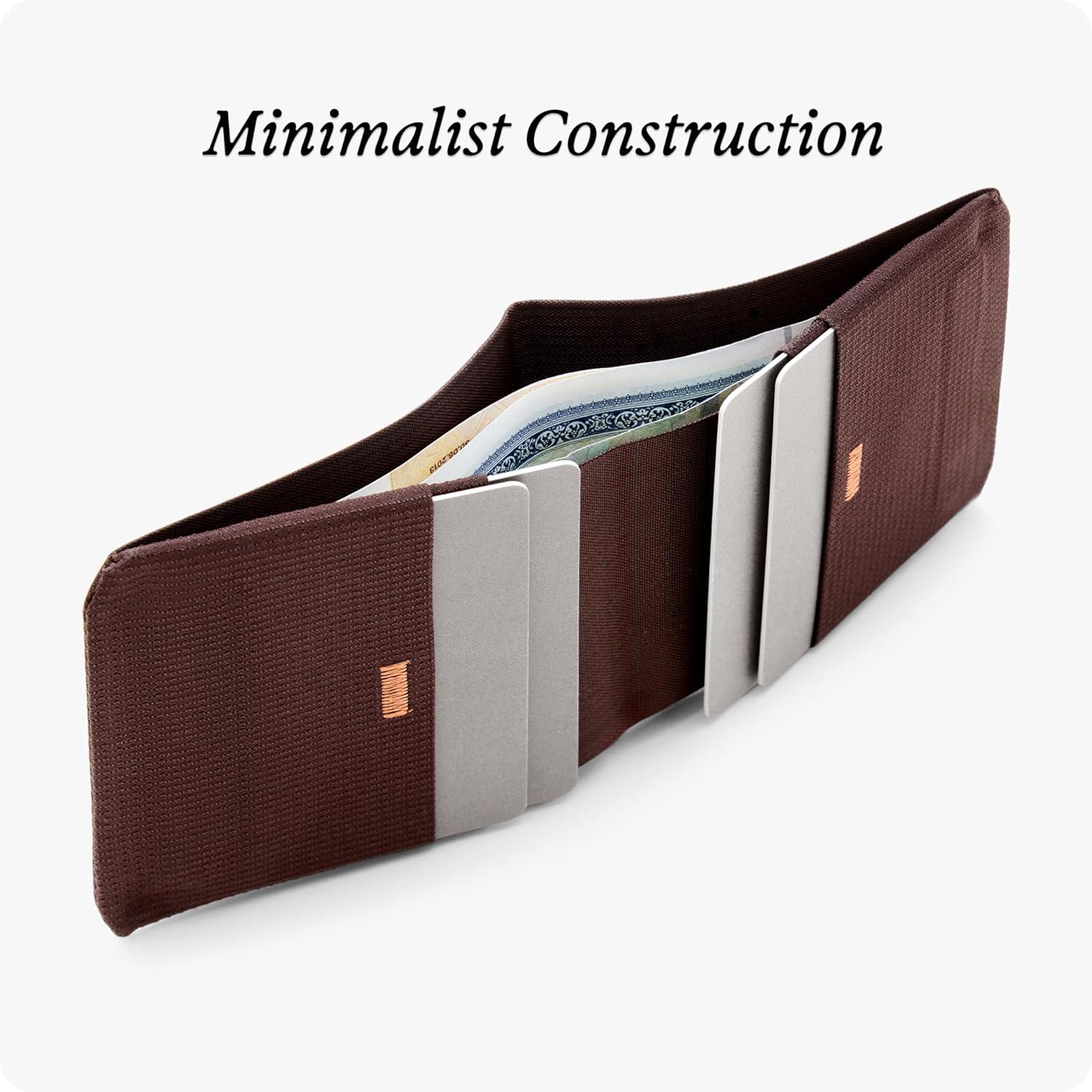 imagePeak Design Everyday Billfold Wallet Kelp UltraSlim Profile Weatherproof TerraShell Fabric RFID Blocking Minimalist Design and Magnetic Closure Holds Up to 12 Cards and CashKelp