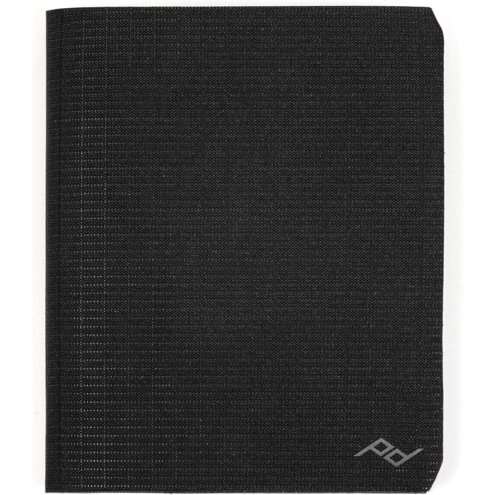 imagePeak Design Passport Wallet Black UltraSlim Profile Weatherproof TerraShell Fabric RFID Blocking Minimalist Design and Magnetic Closure with Quick Access Passport SleeveBlack
