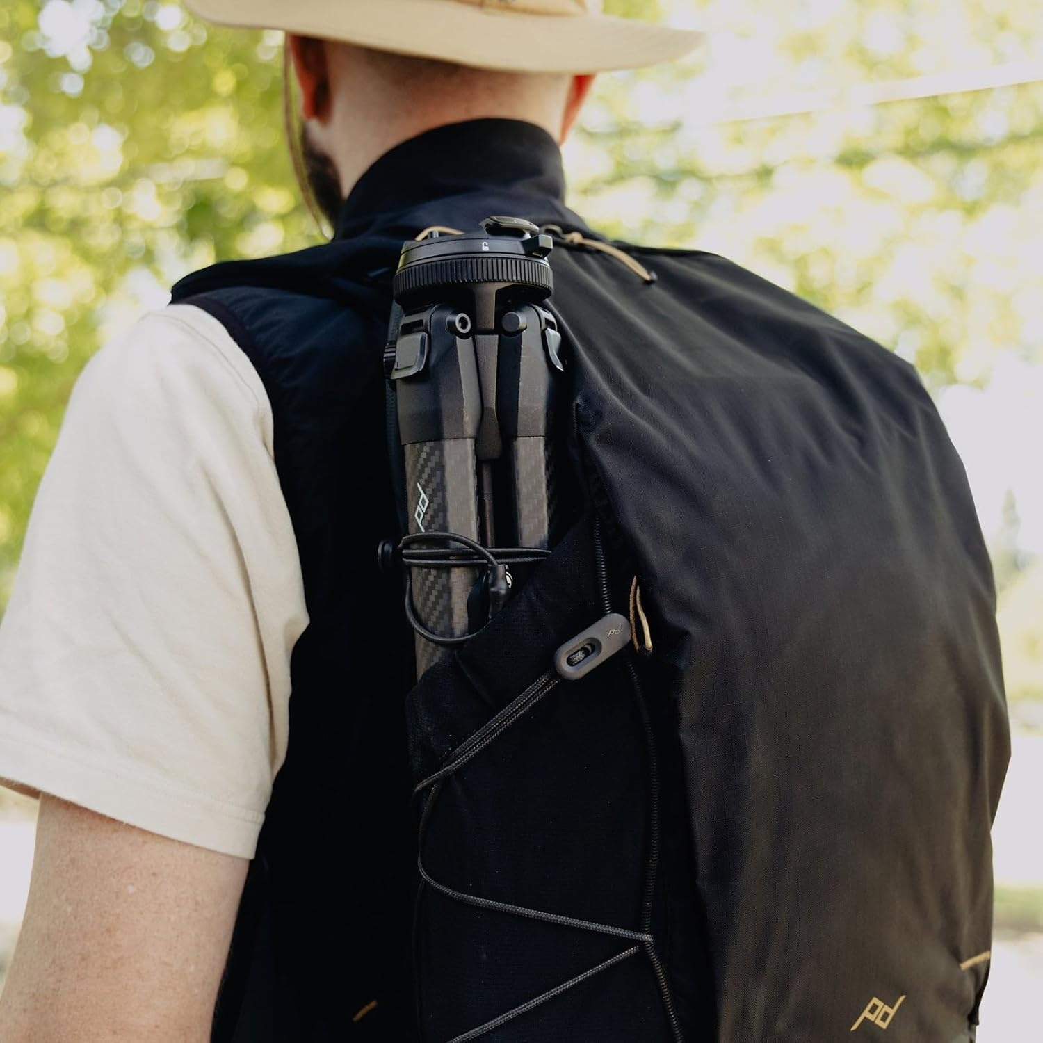 imagePeak Design Outdoor Backpack 18L Kelp Compact and Lightweight Frameless Daypack 270Degree Rear Zip Ideal for Day Hikes Hydration Camera Carry amp Commuting Versatile Backpack for Men and WomenBlack