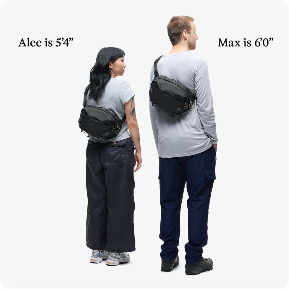 imagePeak Design Outdoor Sling 7L Kelp Padded Adjustable Shoulder Strap for Crossbody or Waist Carry 10 Pockets Ideal for Carrying Cameras and Essentials Versatile Sling Bag for Men and WomenCloud