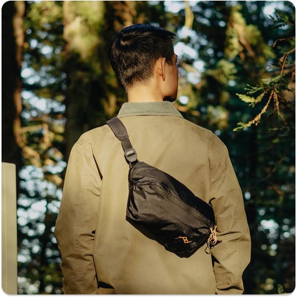 imagePeak Design Outdoor Sling 7L Kelp Padded Adjustable Shoulder Strap for Crossbody or Waist Carry 10 Pockets Ideal for Carrying Cameras and Essentials Versatile Sling Bag for Men and WomenKelp