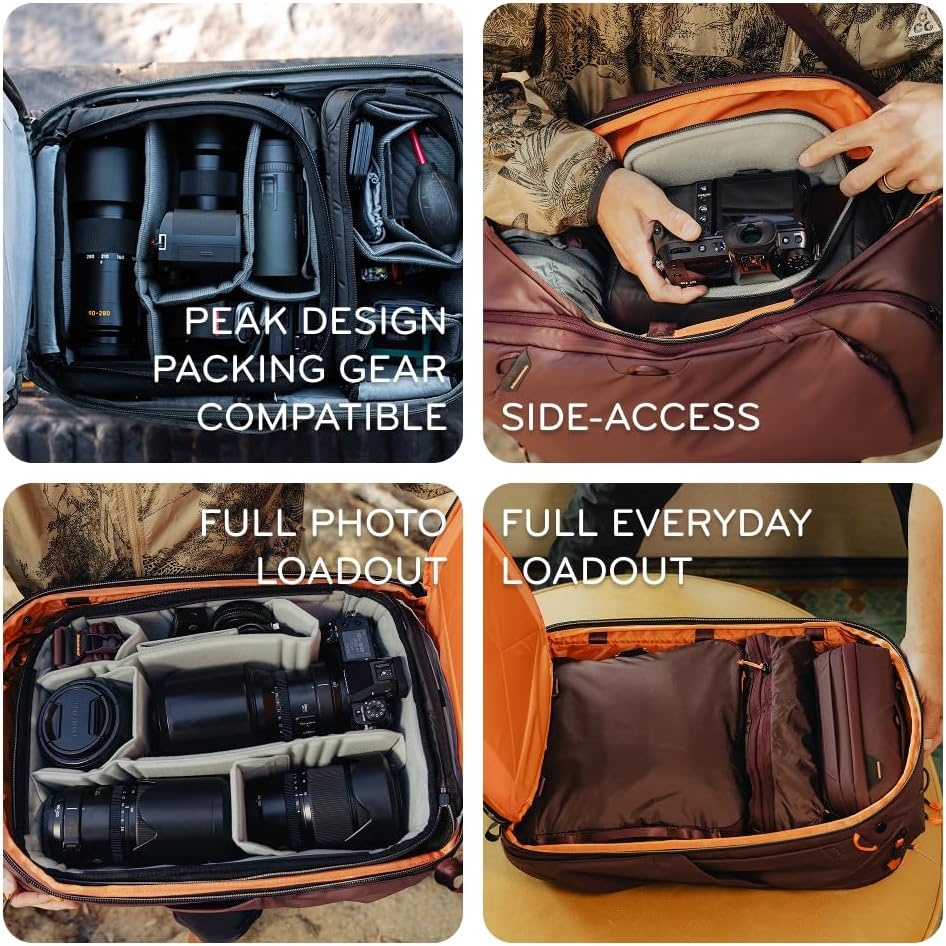 image:imagePeak Design Travel Backpack 30L Black Expandable 2733L Design Rear and Top Access Weatherproof Shell Laptop Sleeve Ideal for Travel or Everyday Carry Versatile Backpack for Men and WomenSage