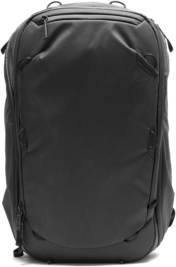 image:imagePeak Design Travel Backpack 30L Black Expandable 2733L Design Rear and Top Access Weatherproof Shell Laptop Sleeve Ideal for Travel or Everyday Carry Versatile Backpack for Men and WomenBlack