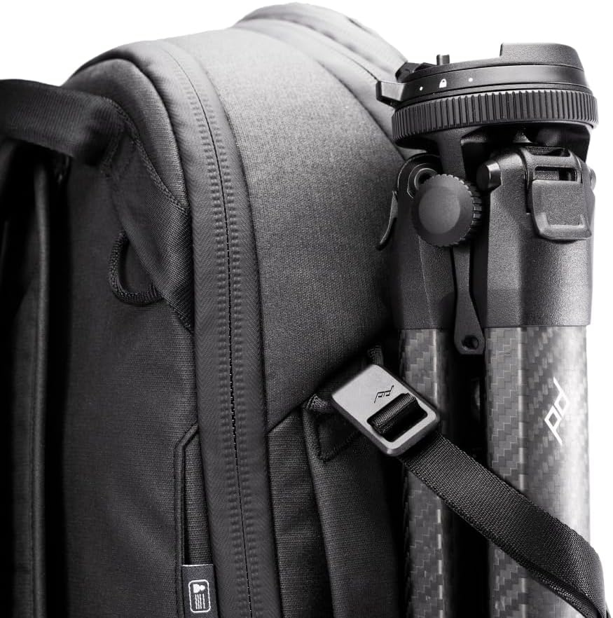 image:imagePeak Design Travel Backpack 30L Black Expandable 2733L Design Rear and Top Access Weatherproof Shell Laptop Sleeve Ideal for Travel or Everyday Carry Versatile Backpack for Men and WomenBlack