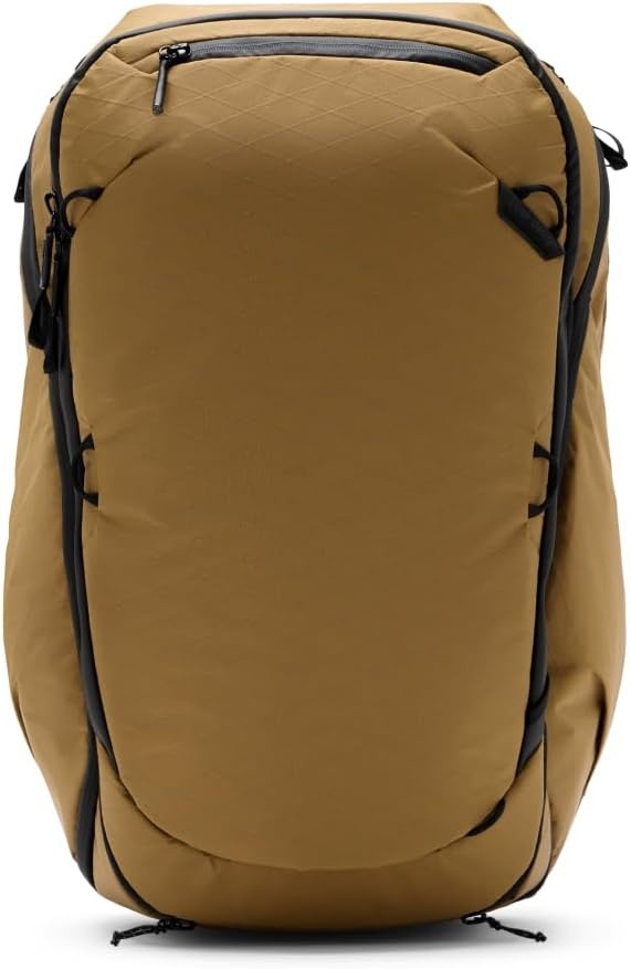 image:imagePeak Design Travel Backpack 30L Black Expandable 2733L Design Rear and Top Access Weatherproof Shell Laptop Sleeve Ideal for Travel or Everyday Carry Versatile Backpack for Men and WomenCoyote