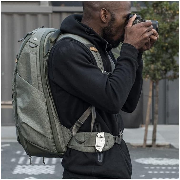 image:imagePeak Design Travel Backpack 30L Black Expandable 2733L Design Rear and Top Access Weatherproof Shell Laptop Sleeve Ideal for Travel or Everyday Carry Versatile Backpack for Men and WomenSage