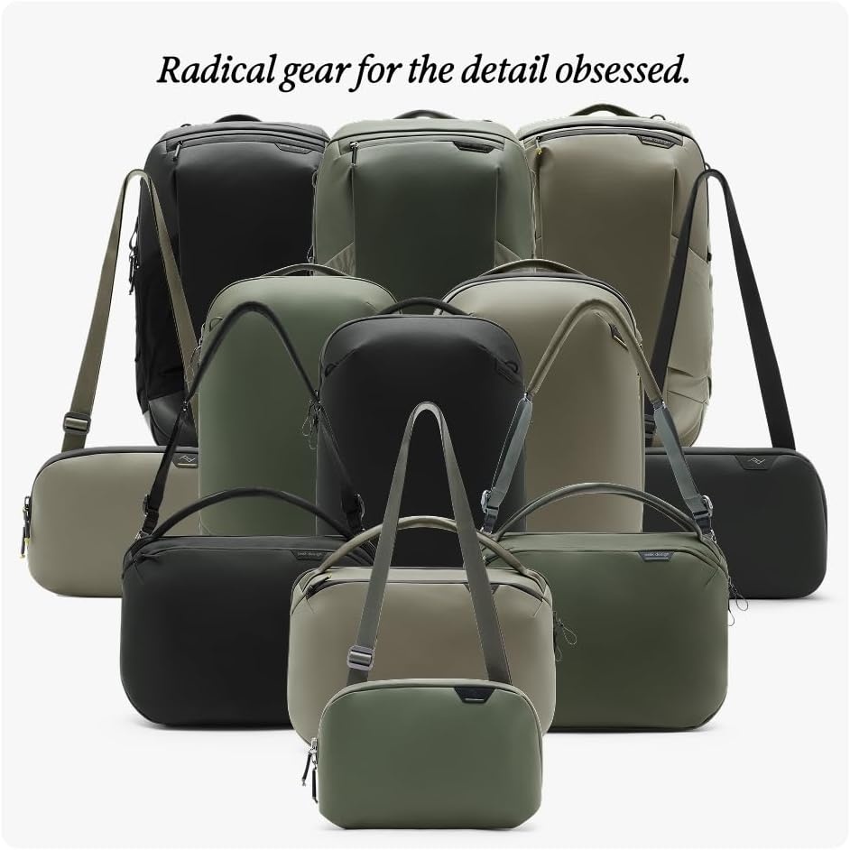 image:imagePeak Design Travel Weekender 25L Stone Structured Travel Duffel Bag for Overnight Weekend and Everyday Carry Laptop and Tablet Storage Weatherproof Design Adjustable Shoulder Strap for Travel
